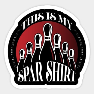 This Is My Spare Shirt Bowling Sticker